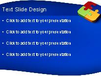 Puzzle Square PowerPoint Template text slide design