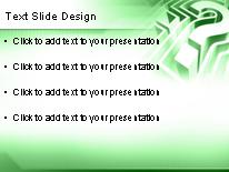 Question Maze Green PowerPoint Template text slide design