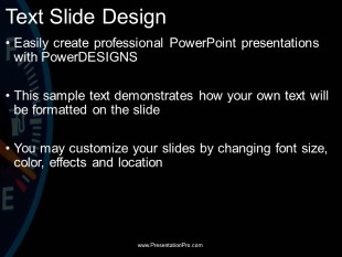 Running On Empty 01 PowerPoint Template text slide design