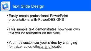 SWOT Puzzle Widescreen PowerPoint Template text slide design