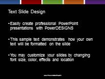 Silhouettes In Colors PowerPoint Template text slide design