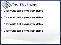 Subordinate Stack Blue PowerPoint Template text slide design