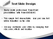Success Growth Blue PowerPoint Template text slide design