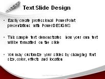 Success Growth Red PowerPoint Template text slide design
