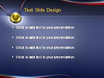 The Gold Medal PowerPoint Template text slide design