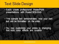 What Cluster PowerPoint Template text slide design