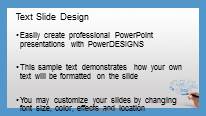 Writing Strategy Widescreen PowerPoint Template text slide design