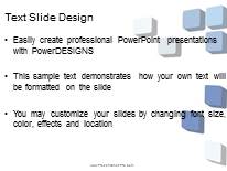 3D Grid Squares PowerPoint Template text slide design