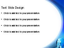 Blue Sky Bulb PowerPoint Template text slide design