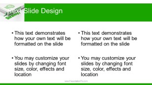 Book Strategy Widescreen PowerPoint Template text slide design