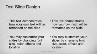 Bookshelf Widescreen PowerPoint Template text slide design