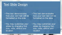 Business Woman Reading Widescreen PowerPoint Template text slide design