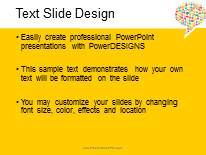 Chat Bubble Yellow PowerPoint Template text slide design