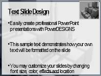 Cutout Circle Gray Widescreen PowerPoint Template text slide design