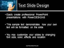 Digital Hand Delivery PowerPoint Template text slide design