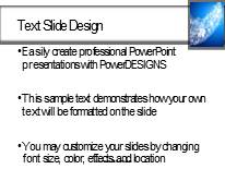 Directional Flow Widescreen PowerPoint Template text slide design