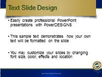Excellent Support Blue PowerPoint Template text slide design