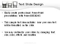 Glass Half Full Empty PowerPoint Template text slide design