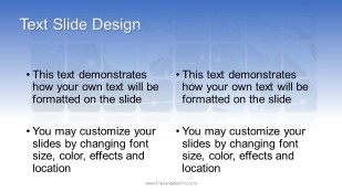 Global Data Grid Widescreen PowerPoint Template text slide design