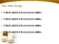 Golden Egg PowerPoint Template text slide design