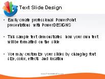 Growth Cycle Orange PowerPoint Template text slide design