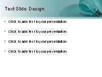 Idea Brainstorm Teal PowerPoint Template text slide design