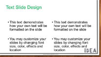 Idea Drawing Widescreen PowerPoint Template text slide design