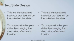 Keeping Time 01 Widescreen PowerPoint Template text slide design