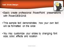 Mind Blowing Idea PowerPoint Template text slide design