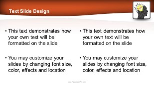 Mind Blowing Idea Widescreen PowerPoint Template text slide design
