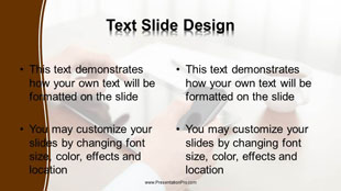 Modern Business Widescreen PowerPoint Template text slide design
