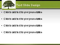 Oak Strength PowerPoint Template text slide design
