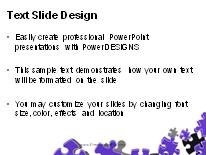 Puzzle Scatter Purple PowerPoint Template text slide design