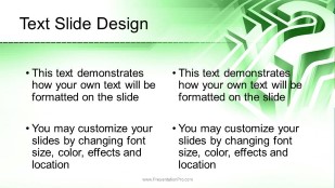 Question Maze Green Widescreen PowerPoint Template text slide design