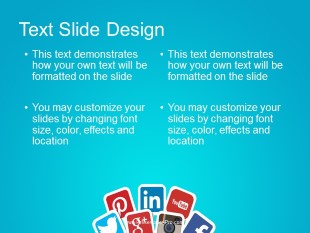 Social Media Signs 01 PowerPoint Template text slide design