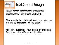 Success Direction Orange PowerPoint Template text slide design