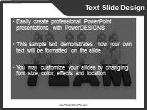 Team In Motion B PowerPoint Template text slide design