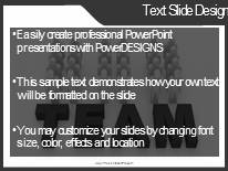 Team In Motion B Widescreen PowerPoint Template text slide design