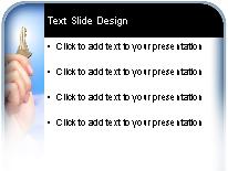 The Key PowerPoint Template text slide design