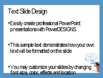 Writing Strategy Widescreen PowerPoint Template text slide design