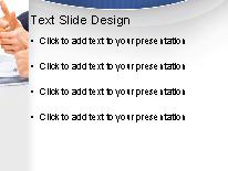 Yes Thumbs Up PowerPoint Template text slide design