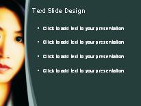 Asian Business Woman 01 PowerPoint Template text slide design