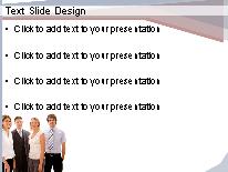 Business Crowd PowerPoint Template text slide design