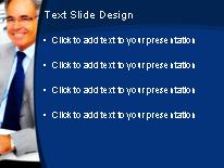 Businessman On Break PowerPoint Template text slide design