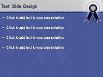 Contest Ribbon PowerPoint Template text slide design