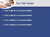Female Typing PowerPoint Template text slide design
