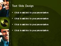 Global Communication 02 Gold PowerPoint Template text slide design