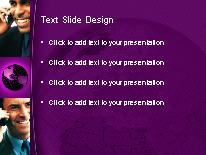 Global Communication 02 Purple PowerPoint Template text slide design