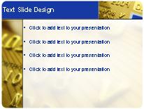 Golden Credit Card PowerPoint Template text slide design