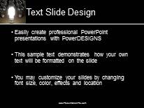 Group Idea Dark PowerPoint Template text slide design